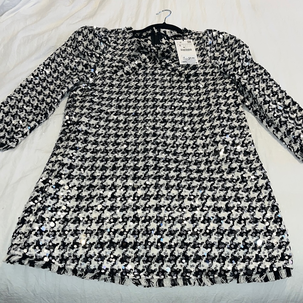 NWT Zara Sequin Dress Size S